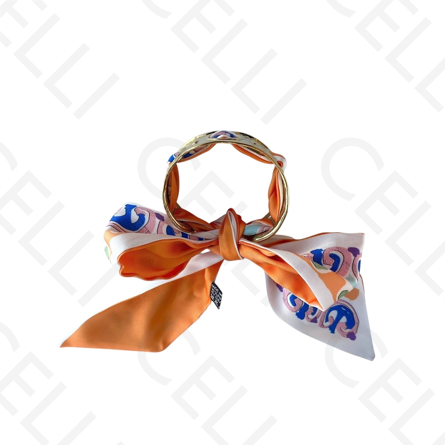 Bracelete de Aço - com lenço (12 cores)