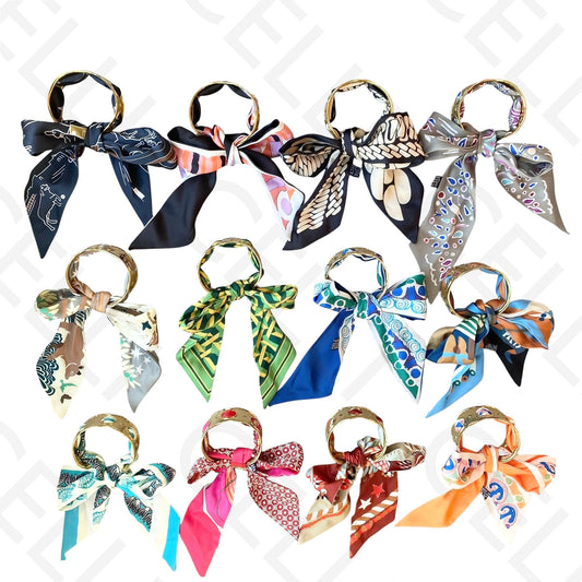 Steel Bracelet - with scarf (12 colors)