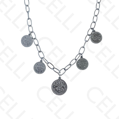 Colar de aço - 5 libras/rainha