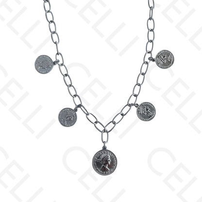 Colar de aço - 5 libras/rainha