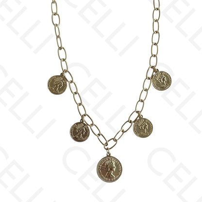 Colar de aço - 5 libras/rainha