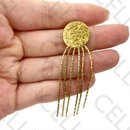 Steel Earring - detailed mesh