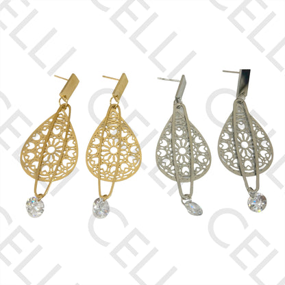 Steel Earring - Brilliant Cut