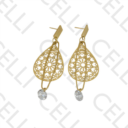 Steel Earring - Brilliant Cut