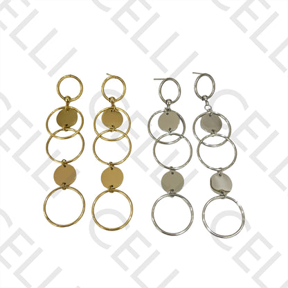 Steel Earring - circles