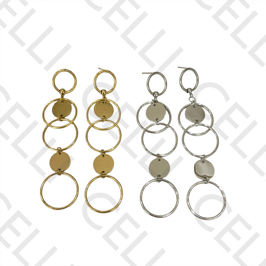 Steel Earring - circles