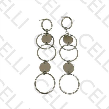 Steel Earring - circles