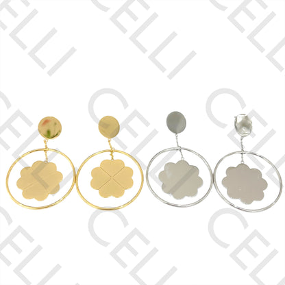 Steel Earring - Flower