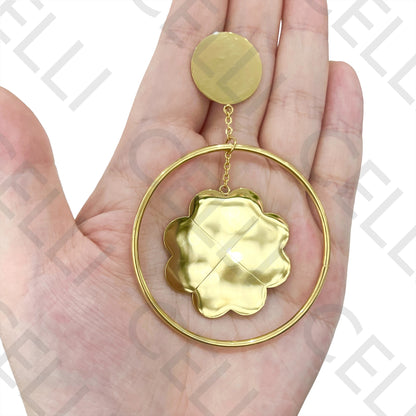 Steel Earring - Flower