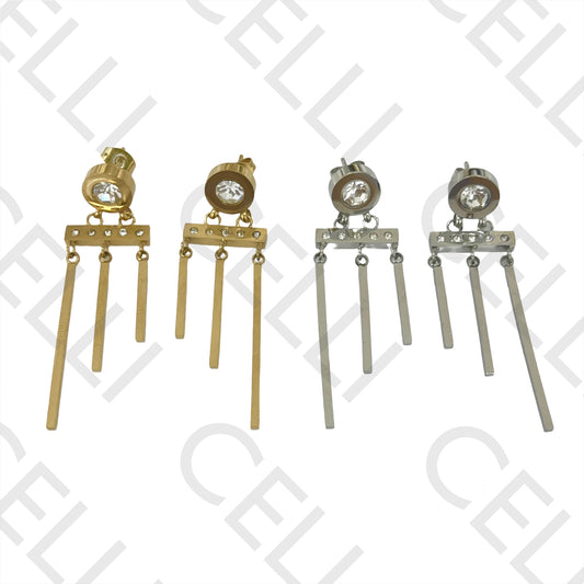 Steel Earring - Brilliant Cut