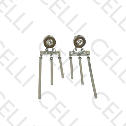 Steel Earring - Brilliant Cut