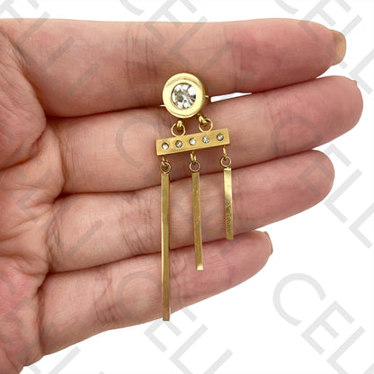 Steel Earring - Brilliant Cut