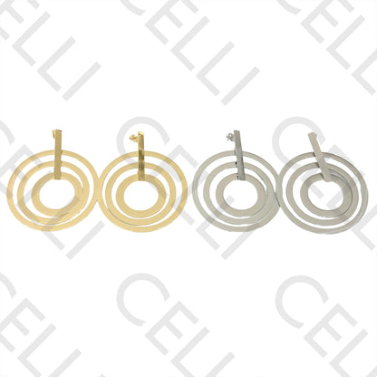 Steel Earring - circles