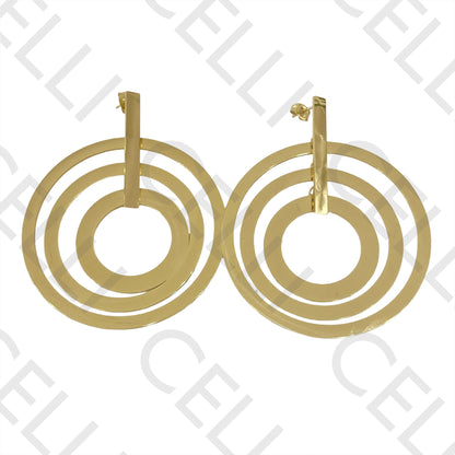 Steel Earring - circles