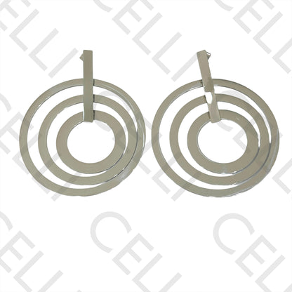 Steel Earring - circles