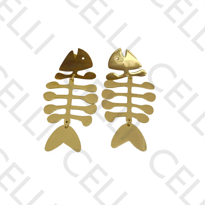 Steel Earring - Fish