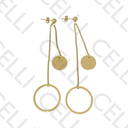 Steel Earring - circles