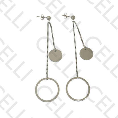 Steel Earring - circles