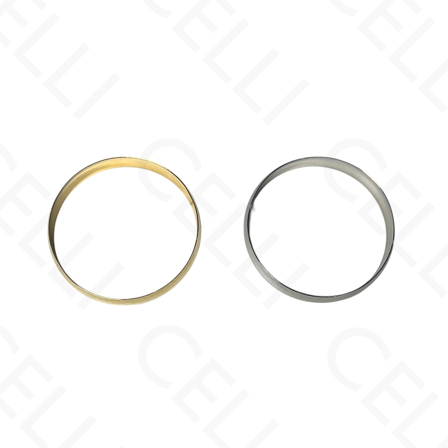 Pulsera de Acero - redonda martillada