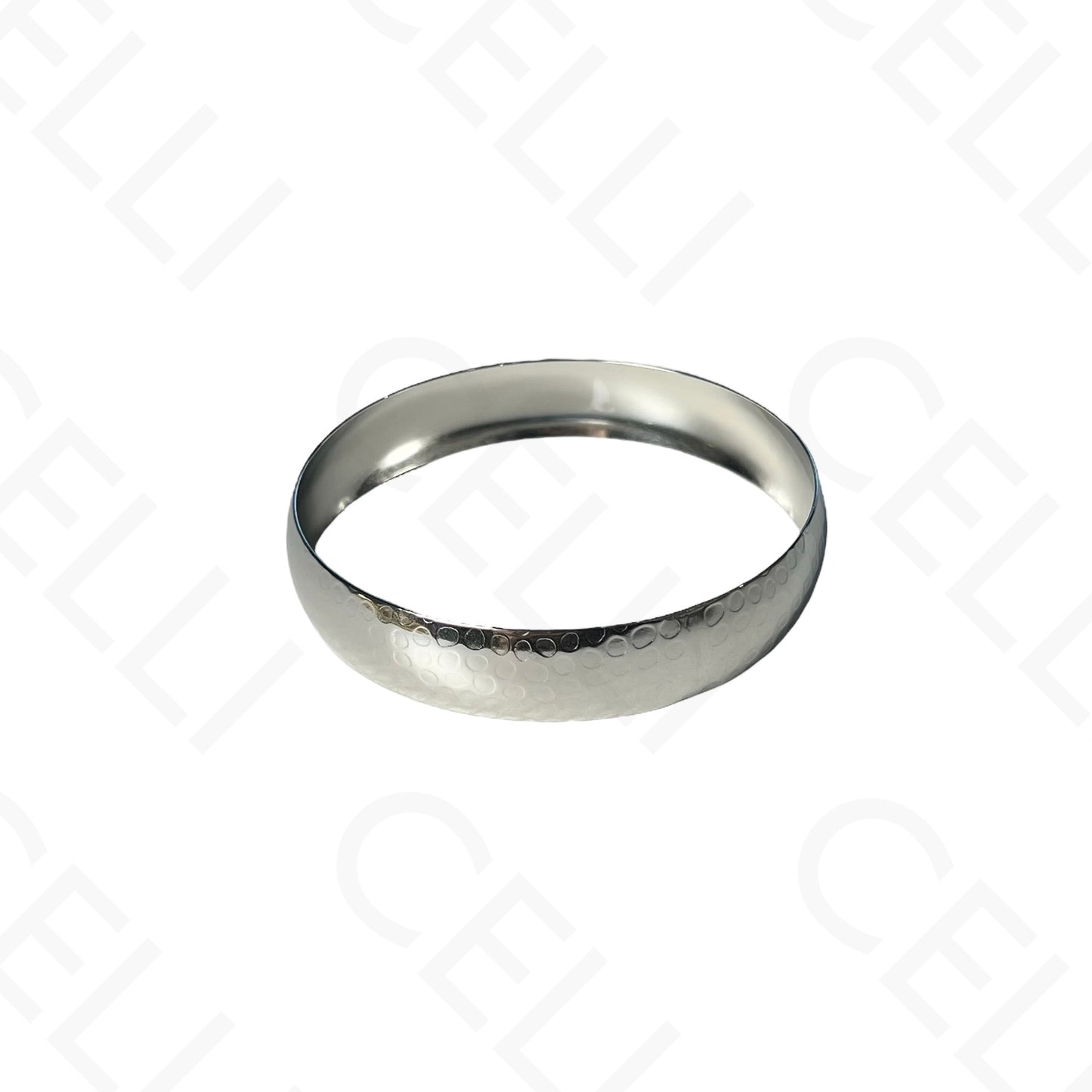 Pulsera de Acero - redonda martillada