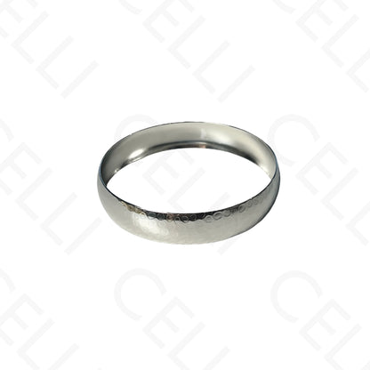 Pulsera de Acero - redonda martillada