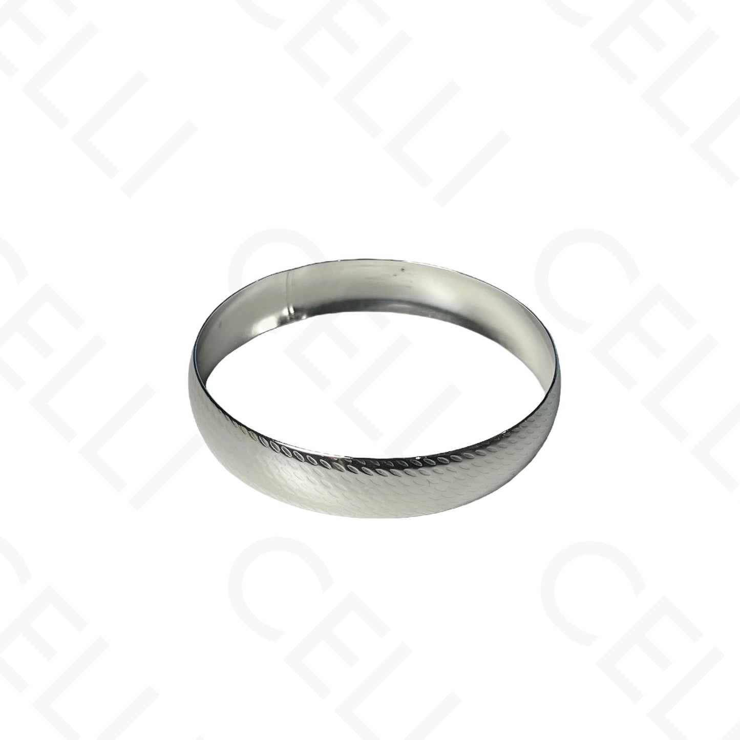 Pulsera de Acero - redonda martillada