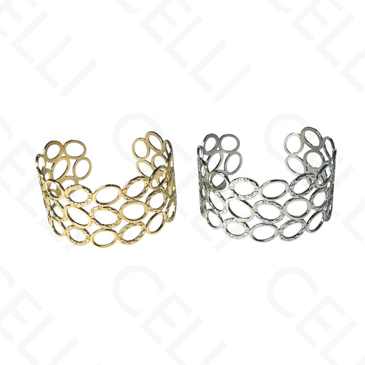 Steel Bracelet - Circles