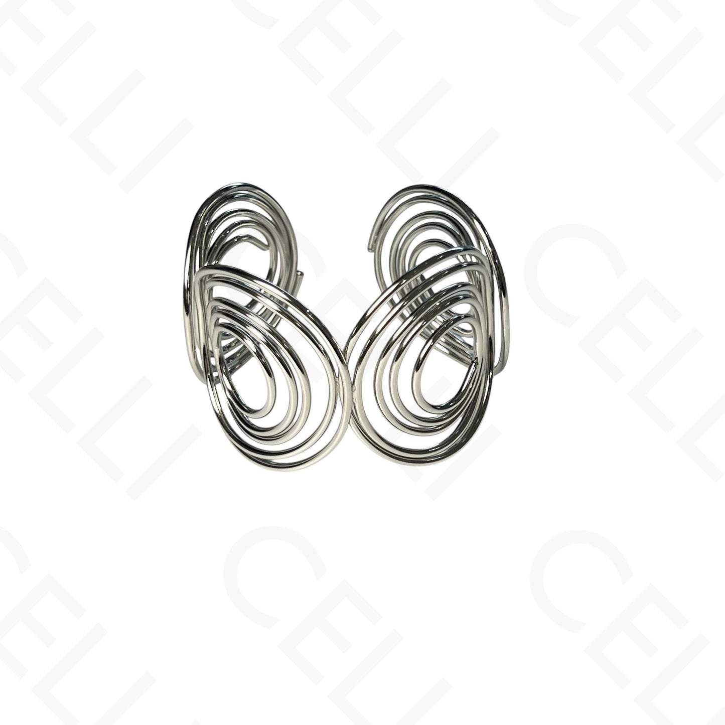 钢制手镯 - 宽圈