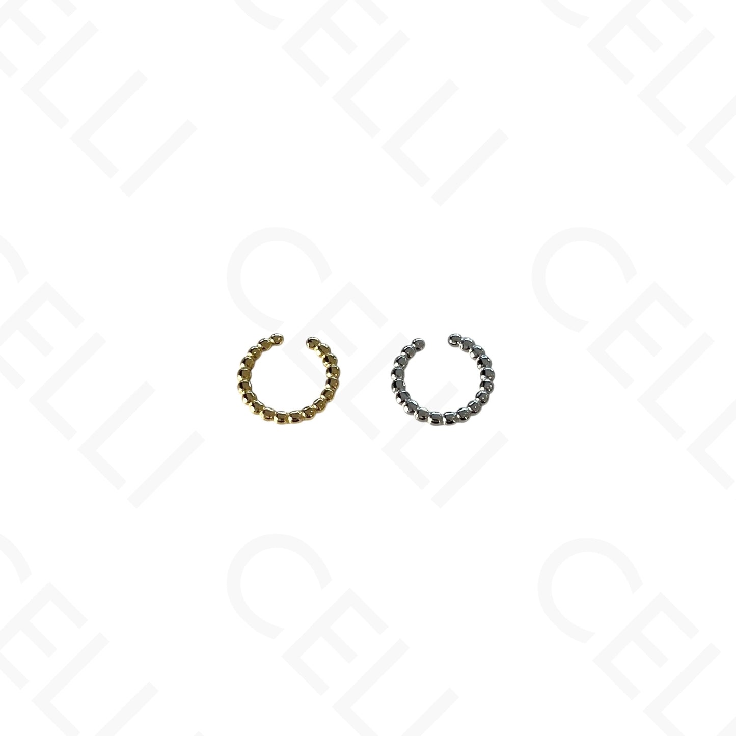 Earcuff de Aço - bolas