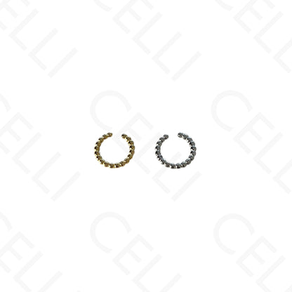 Earcuff de Aço - bolas