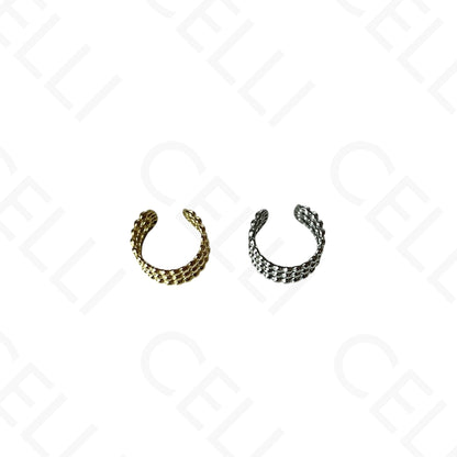 Aro para orejas de Acero - bolas