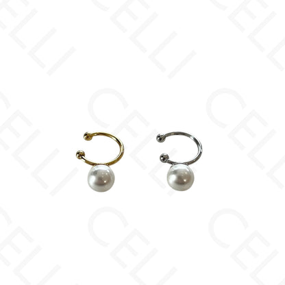 Aro para orejas de Acero - bolas