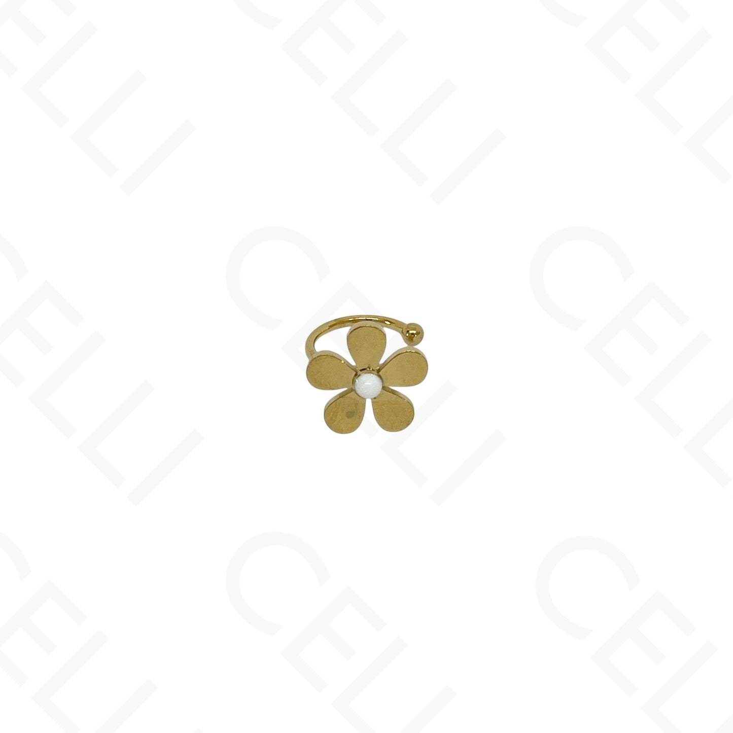 Aro para orejas de Acero - bolas