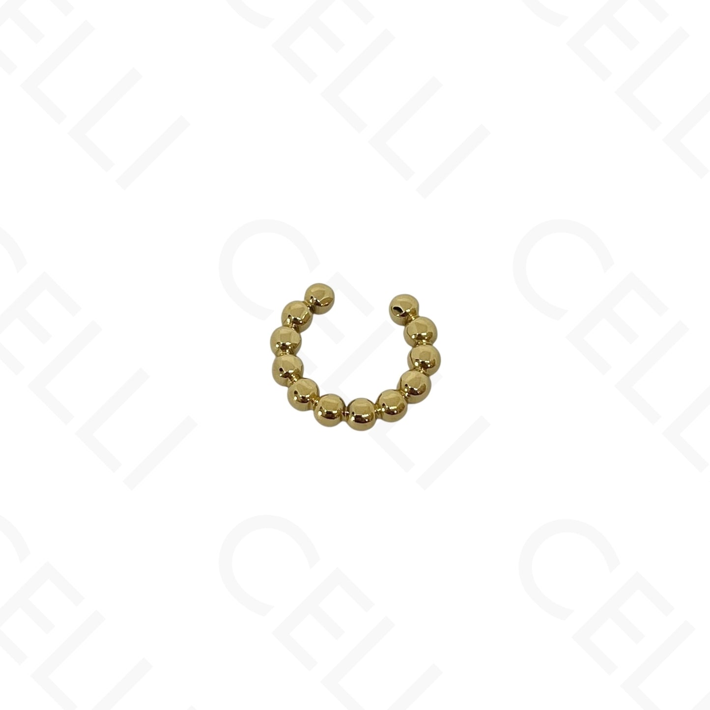 Earcuff de Aço - bolas