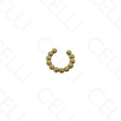 Earcuff de Aço - bolas