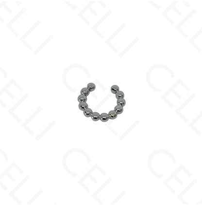 Earcuff de Aço - bolas