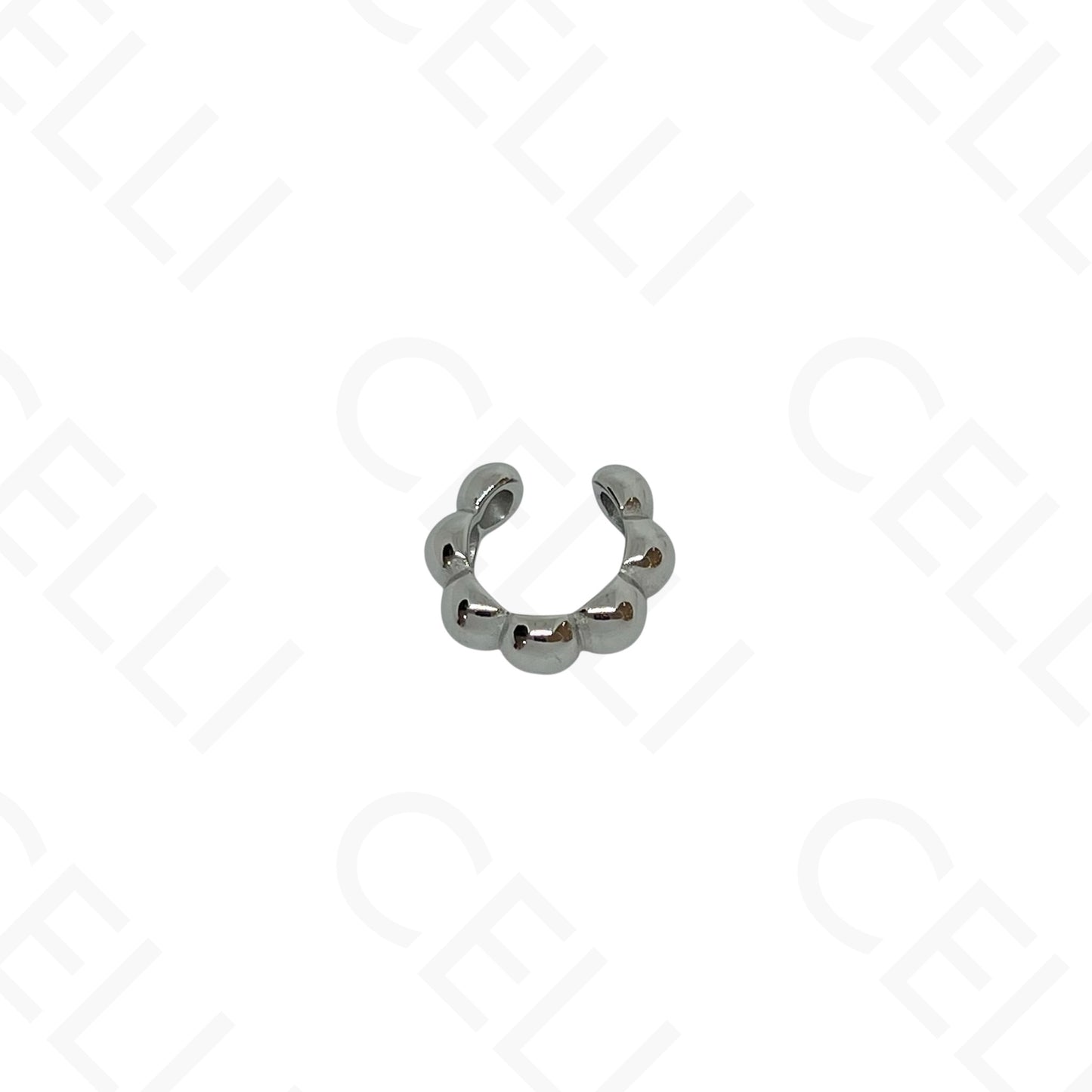 Aro para orejas de Acero - bolas