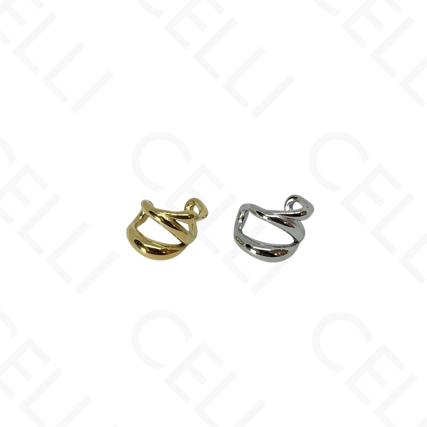 Aro para orejas de Acero - bolas