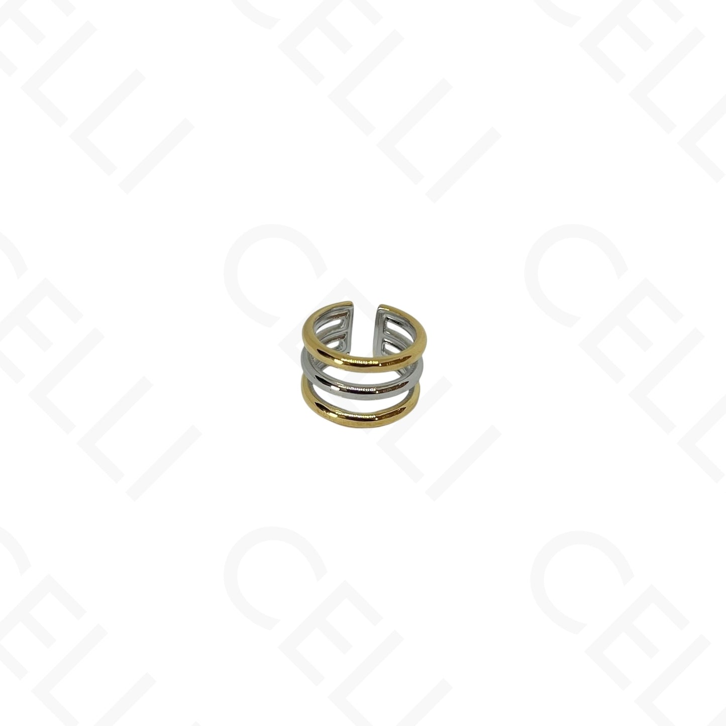 钢制耳扣 - 三层光滑