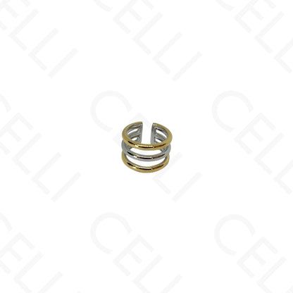 钢制耳扣 - 三层光滑