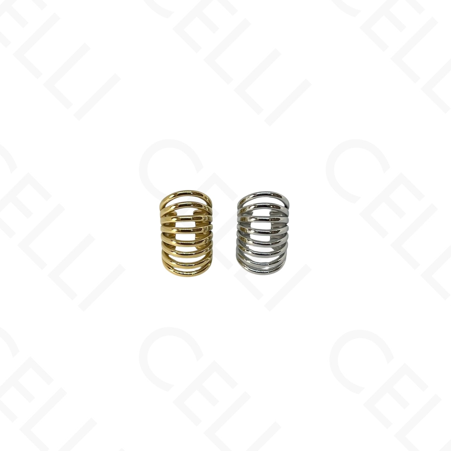 Aro para orejas de Acero - bolas