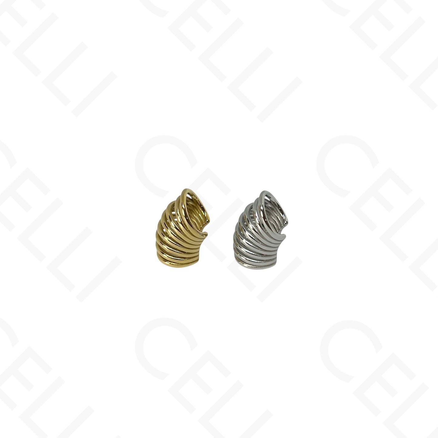 Aro para orejas de Acero - bolas