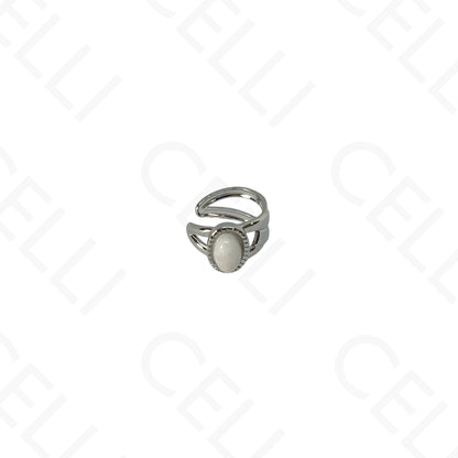 Aro para orejas de Acero - bolas