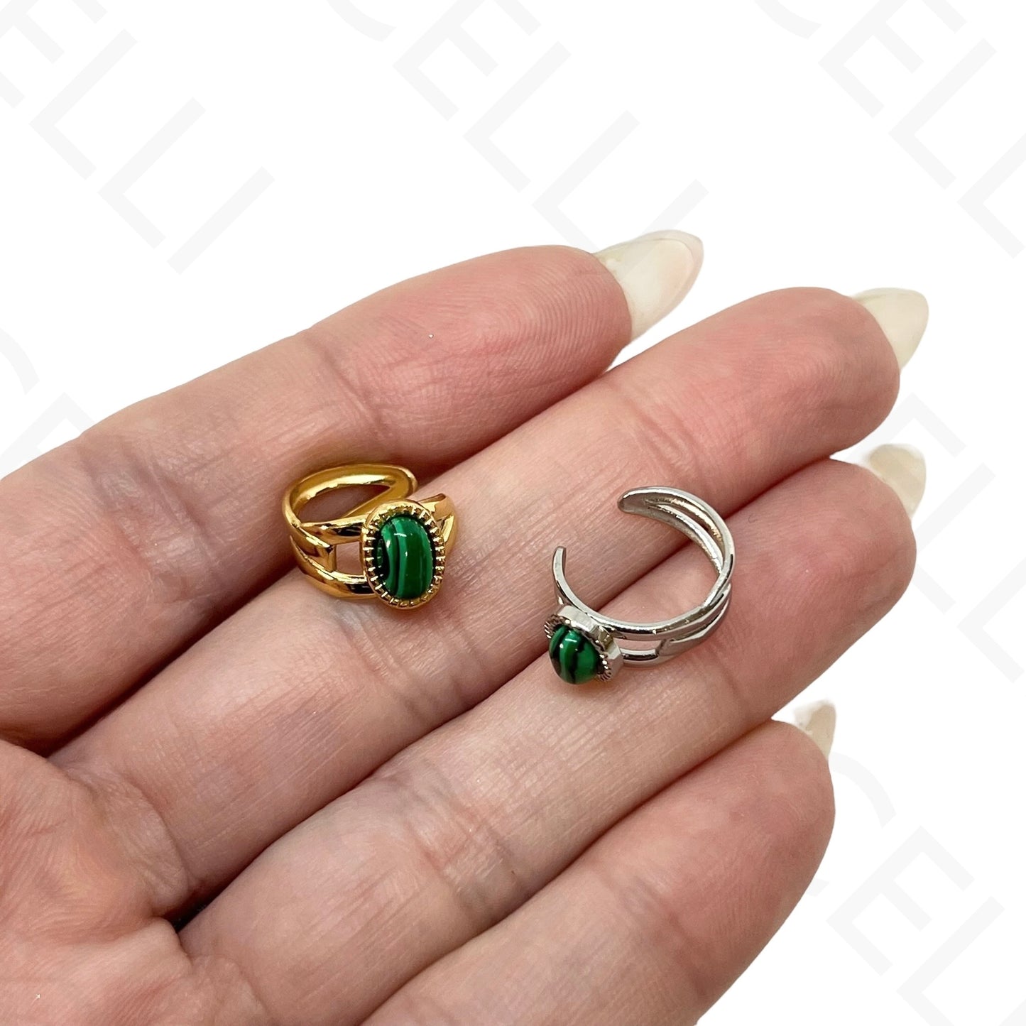 Aro para orejas de Acero - bolas