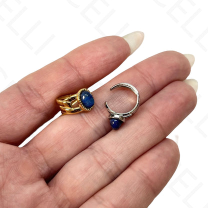 Aro para orejas de Acero - bolas