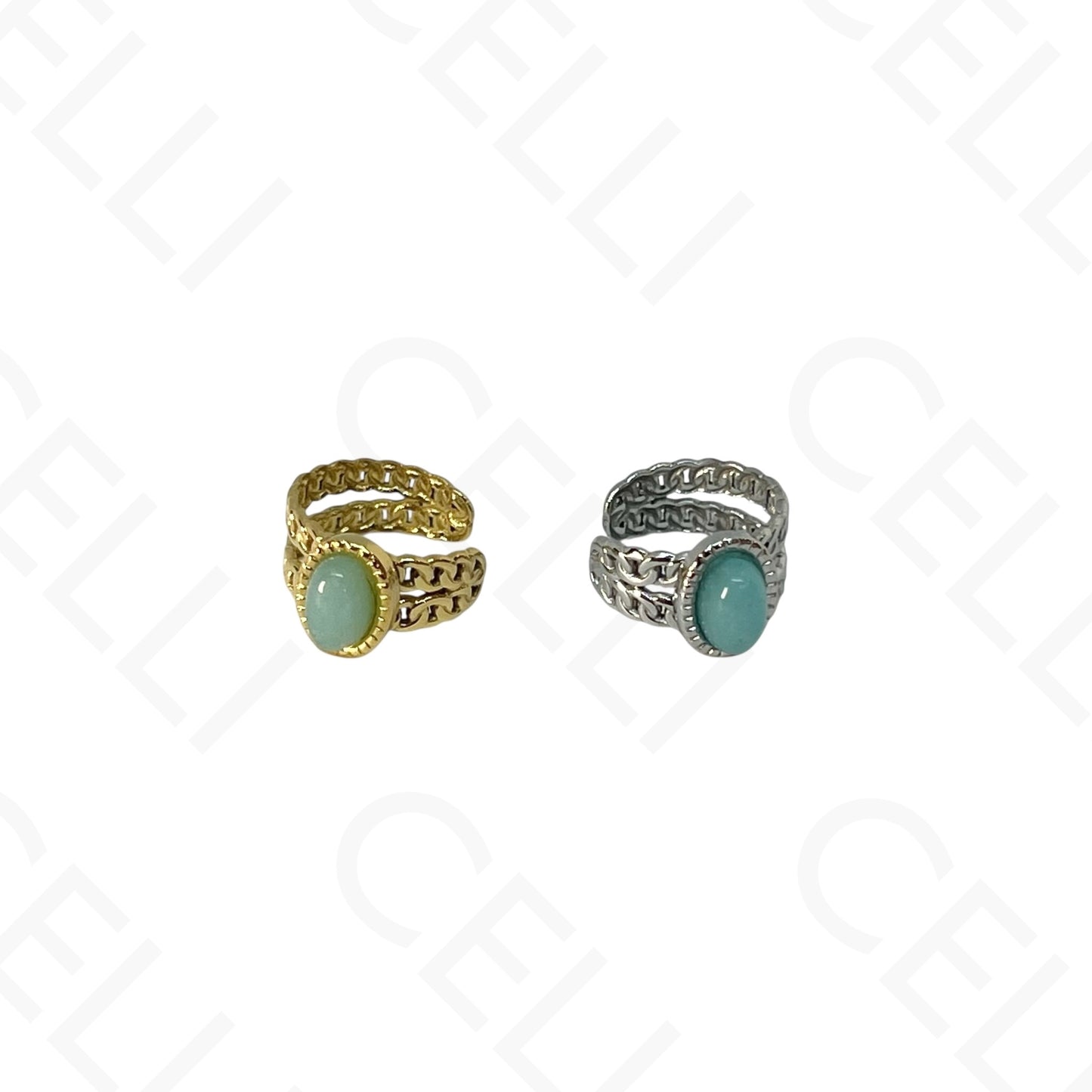 Aro para orejas de Acero - bolas