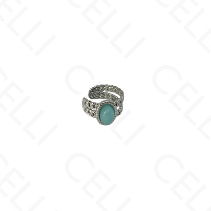 Aro para orejas de Acero - bolas