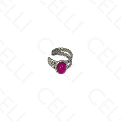 Aro para orejas de Acero - bolas