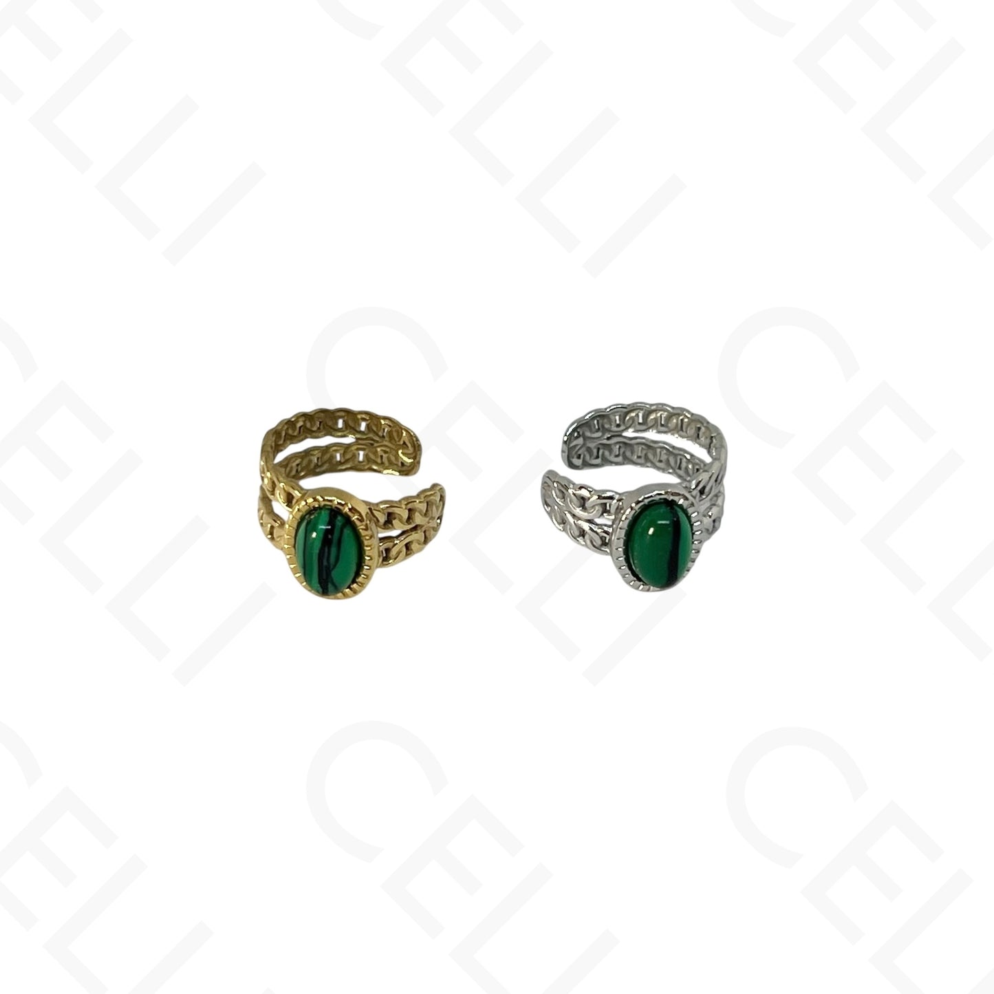 Aro para orejas de Acero - bolas