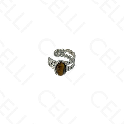 Aro para orejas de Acero - bolas